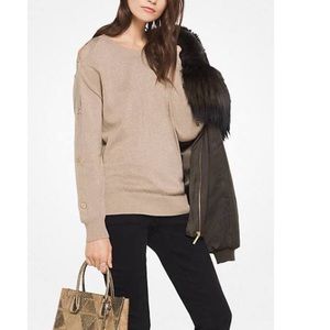 Michael Kors Gift Lurex Button Sweater
